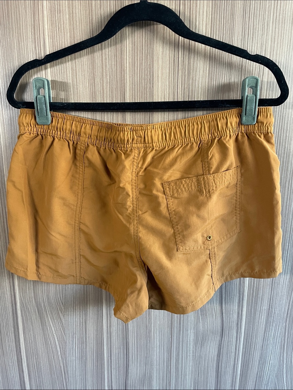Vuori Dark Mustard Yellow Drawstring Shorts - Picture 2 of 4